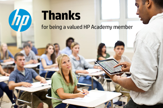 HP. Thanks for being a valued HP Academy member