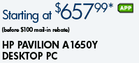 See the Pavilion A1650Y Desktop PC