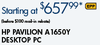 See the Pavilion A1650Y Desktop PC