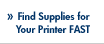 Find Supplies For Your Printer FAST