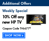 10% Off any new HP TV