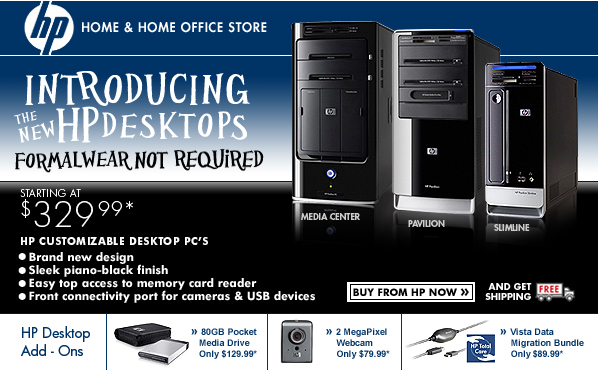 HP Pavilion Desktop PC's