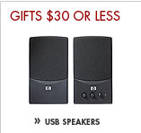 SEE THE HP 2-PIECE USB SPEAKERS: Surround your notebook or desktop PC with unbelievable sound. No outside power source required!