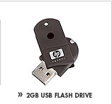 SEE THE HP 2GB M100 USB FLASH DRIVE: Easily transport files to and from PCs and laptops! Take this compact and lightweight flash drive everywhere.