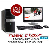 SEE THE HP PAVILION ELITE m9000t DESKTOP PC: Perfect for managing digital content such as TV shows, HD movies and photos! Instantly back up all your files with just one touch.