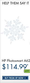 SEE THE HP PHOTOSMART A626 COMPACT PHOTO PRINTER: One-touch printing is at your fingertips with the 4.8" color touchscreen. Add creative touches with the included album layouts, frames, graphics, and effects.