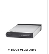 SEE THE HP 160GB POCKET MEDIA DRIVE: Store thousands of photos, videos or songs on this portable media drive! Just plug it in for instant storage expansion without adding a hard drive.