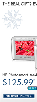 SEE THE HP PHOTOSMART A444 CAMERA & PRINTER DOCK: Shoot and print high-resolution photos with this 5 megapixel, 3x optical zoom camera. Print images irectly from memory cards, without a PC!