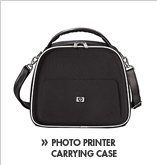 SEE THE HP PHOTOSMART METRO STYLE CARRYING CASE: Protect and transport your HP snapshot printer in this stylish, fun-to-carry, black case designed expressly to fit and match your HP compact printer.