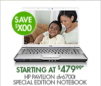SEE THE HP PAVILION dv6700t SPECIAL EDITION NOTEBOOK PC