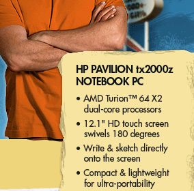 SEE THE HP PAVILION tx2000z NOTEBOOK PC