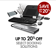 UP TO 20% OFF SELECT DOCKING STATIONS!