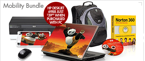 SEE THE KUNGFU PANDA FAMILY BUNDLE, FEATURING THE HP PAVILION dv6700z NOTEBOOK PC. BUY FROM HP NOW!