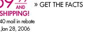 $159.99* AND FREE SHIPPING! After $40 mail in rebate. Expires Jan 30, 2006.