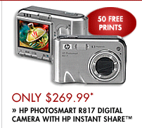 Only $269.99* HP Photosmart R817 Digital Camera with HP Instant Share