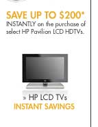 HP LCD TVs - Instant savings