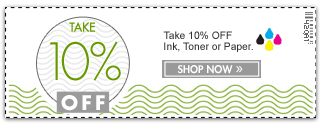 Take 10% Off Ink, Toner or Paper