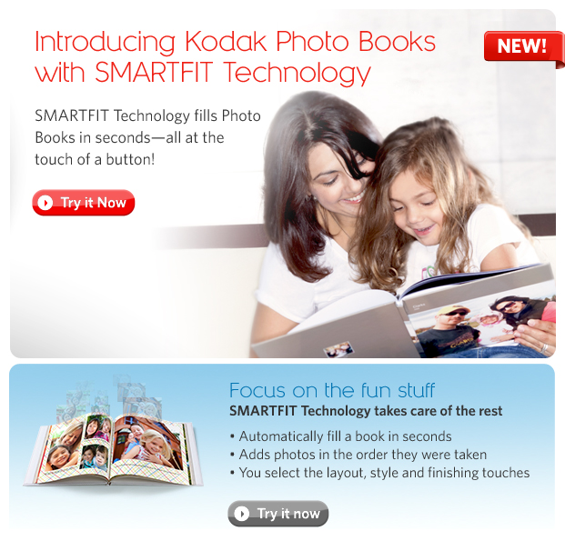 KODAK Photo Bookwith SMARTFIT Technology  