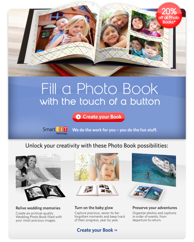 KODAK Photo Book with SMARTFIT Technology  