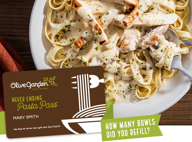 Never Ending Pasta Pass