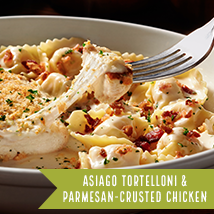 Asiago Toretlloni & Parmesan-Crusted Chicken