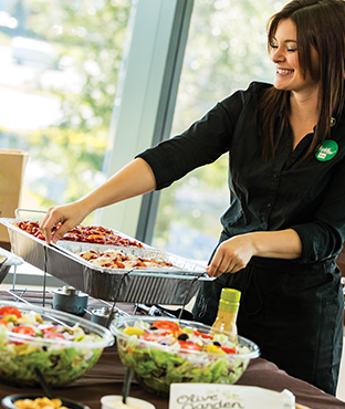 We bring the food. You bring the family.