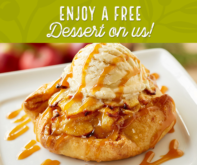 Enjoy a free dessert on us