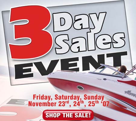 3 Day Sales Event!