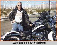 Gary and his new motorcycle